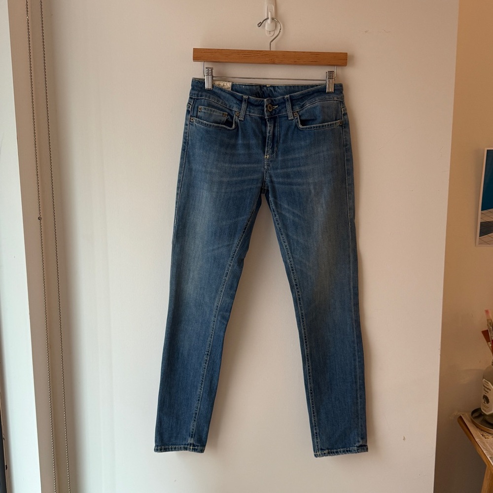 Classic Blue Donup Women's Skinny Jeans